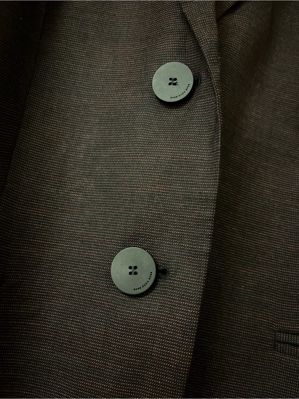 BOSS Hugo Boss Jannami1 Virgin Wool Blend Blazer Jacket - Size 8 - Dark Wine - Picture 7 of 14